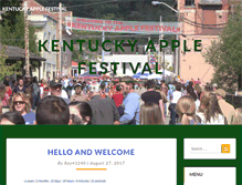 Tablet Screenshot of kyapplefest.org